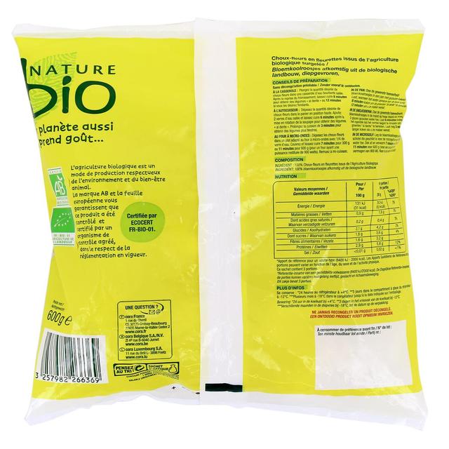 2050000312816 - Nature Bio - Choux-fleurs Bio en fleurettes