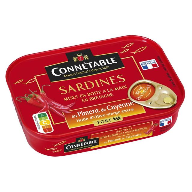 3263670126716 - Connetable - Sardines Huile d'Olive Vierge Extra et piment de Cayenne Fort