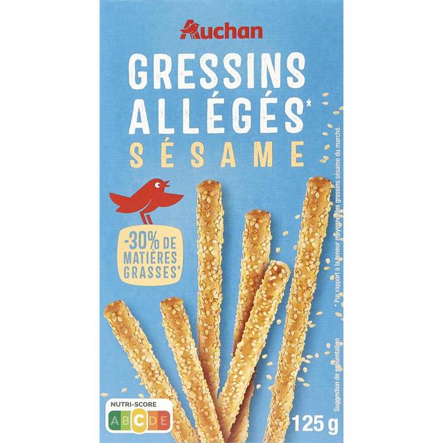 3596710327416 - Auchan - Gressins light au sésame