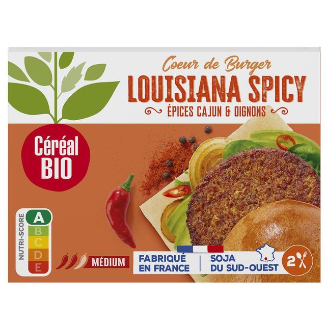 3175681297616 - Céréal Bio - 2 Coeur de Burger Louisiana Spicy Epices Cajun et Oignons Bio