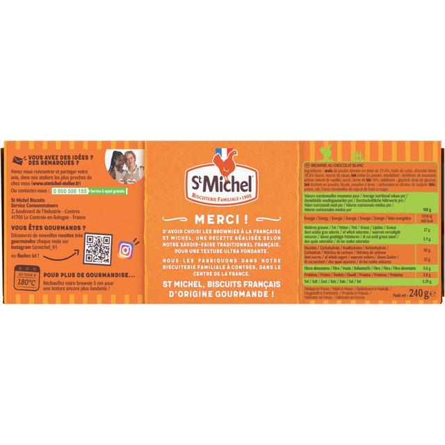 3178530408416 - St Michel - Le brownie chocolat blanc à partager