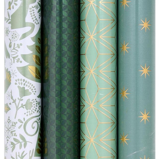 3329682128916 - Clairefontaine - Un rouleau de papier cadeau Premium Noël dans les Bois