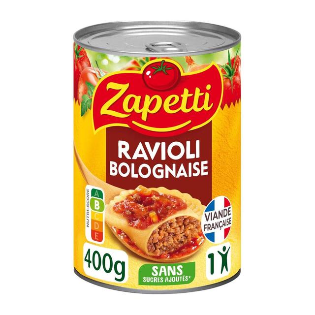 3021690029116 - Zapetti - Ravioli Sauce Bolognaise au Blé Complet