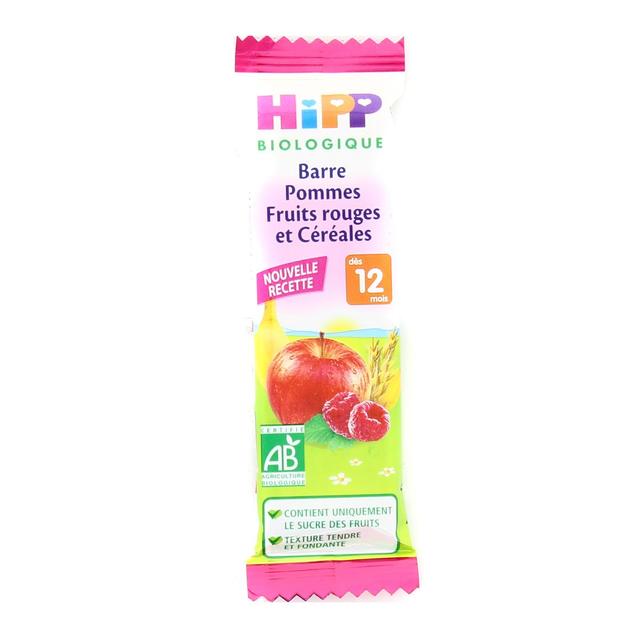 4062300239616 - Hipp - Barre Pommes Fruits rouges et Céréales bio dès 12 mois