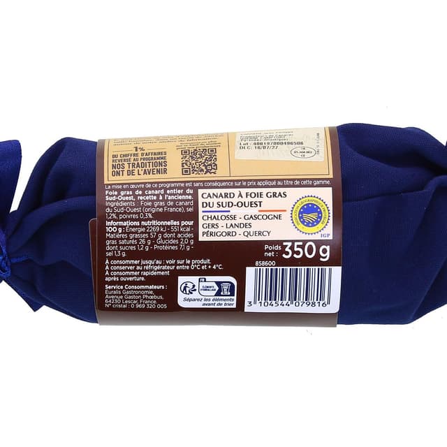 3104544079816 - Montfort - Foie Gras de Canard au Torchon à l'Ancienne