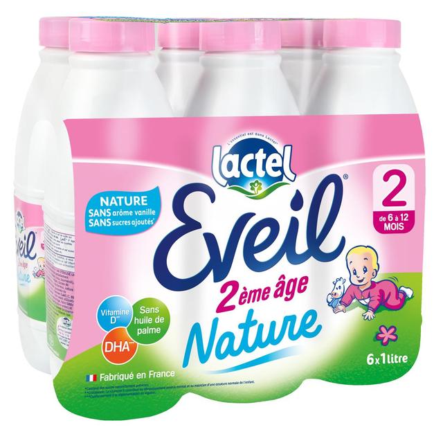 3288114180017 - Lactel Eveil - Lait bébé liquide 2ème âge 6-12 mois