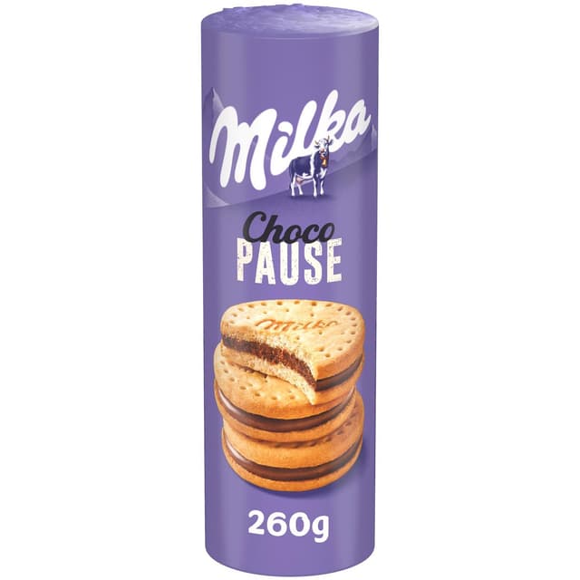 7622210100917 - Milka - Biscuit fourée au chocolat au lait Choco pause