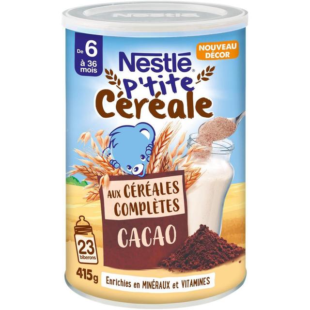 8445291051317 - Nestlé - P'tite Céréale - Céréales Complètes et Cacao Bébé Dès 6 Mois