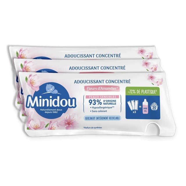 3760360761917 - Minidou - Adoucissant Concentré Fleurs D'amandier Hypoallergénique
