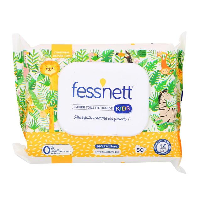 4008455542317 - Fess'Nett Kids - Lingette papier toilette humide pour enfant
