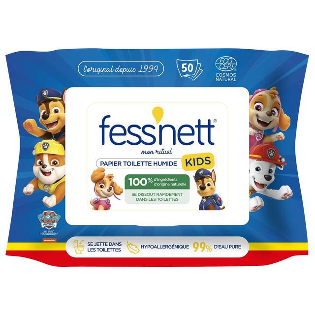 4008455542317 - Fess'Nett Kids - Lingette papier toilette humide pour enfant