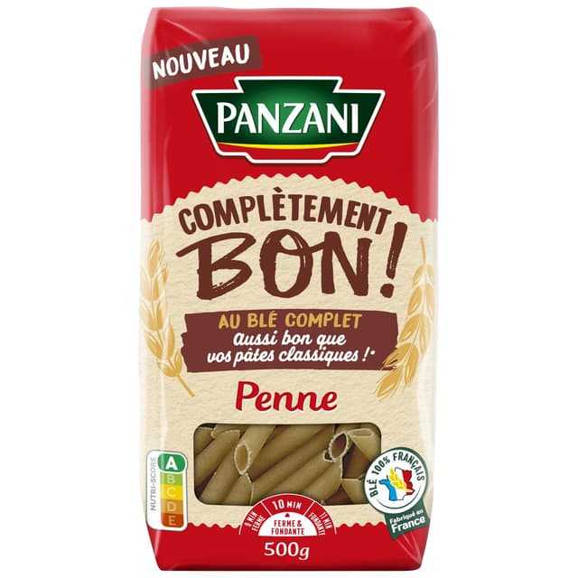 3038359012617 - Panzani - Pâtes Penne au Blé Complet