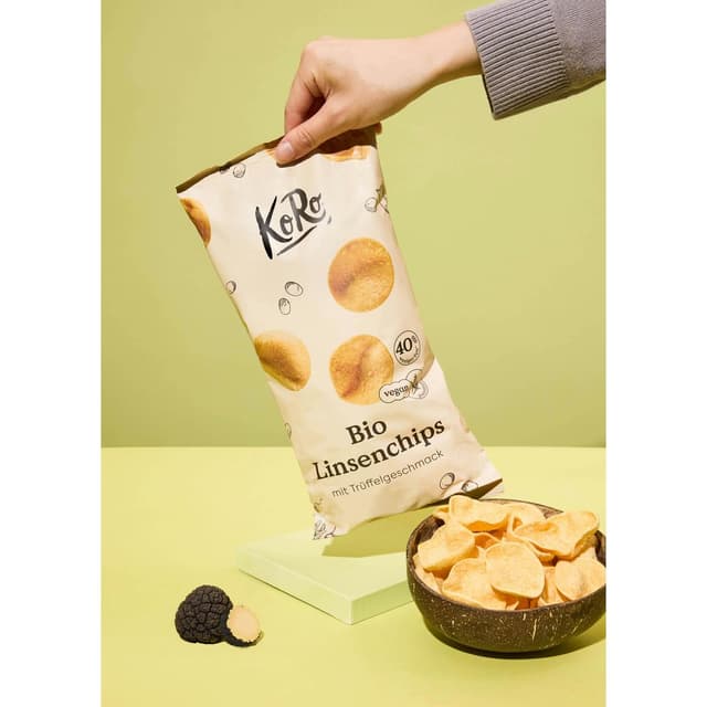 4255582812817 - Koro - Chips de lentilles saveur truffe bio