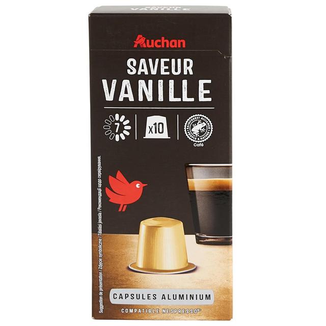 3245678093917 - Auchan - Capsules de café saveur vanille