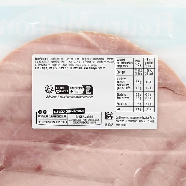 3095756104017 - Fleury Michon - Jambon Le Tranché FinTaux de Sel Réduit