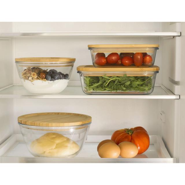 3760132814117 - Pebbly - Boîte en verre et couvercle en bambou