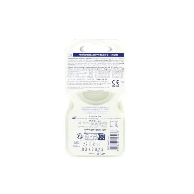 3031443125217 - Steripan - Protections auditives silicone imperméables