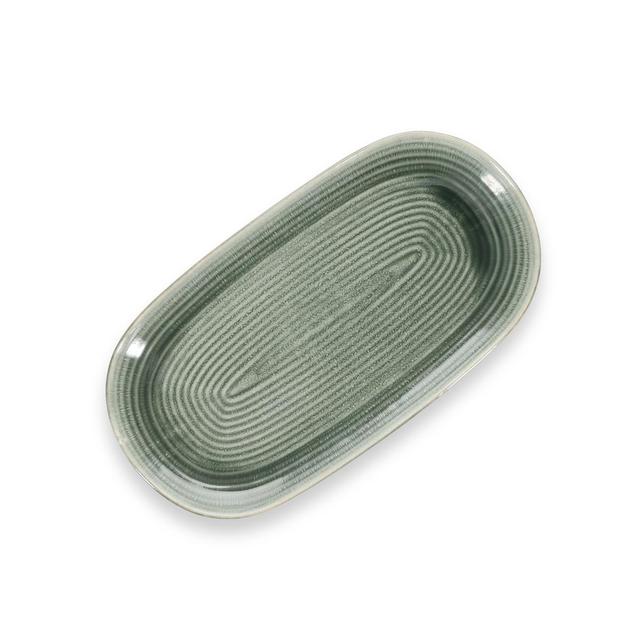 5410595775217 - Collection Caméo - Plat à servir 33,5x18cm vert Cameo