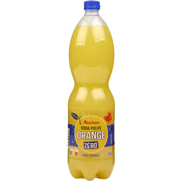 3596710285617 - Auchan - Soda pulpée à l'orange zéro