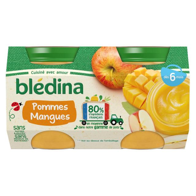 3041091677617 - Blédina - Pomme Mangue Pots Bébé dès 4 mois
