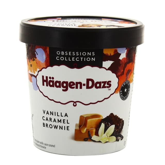 3415581187717 - Häagen-Dazs - Crème glacée Vanille Caramel & Brownies 460ml