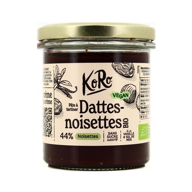 4255582810318 - Koro - Pâte à tartiner dattes et noisettes bio