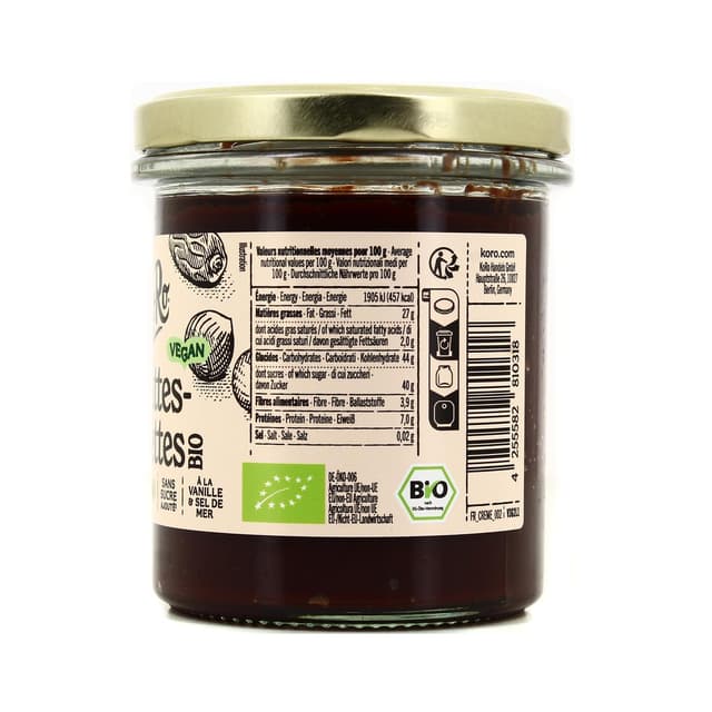 4255582810318 - Koro - Pâte à tartiner dattes et noisettes bio