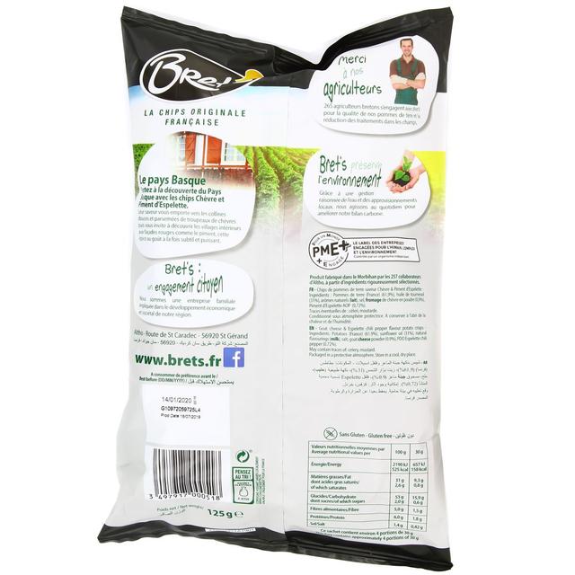3497917000518 - Bret's - Chips Chèvre Piment d'Espelette