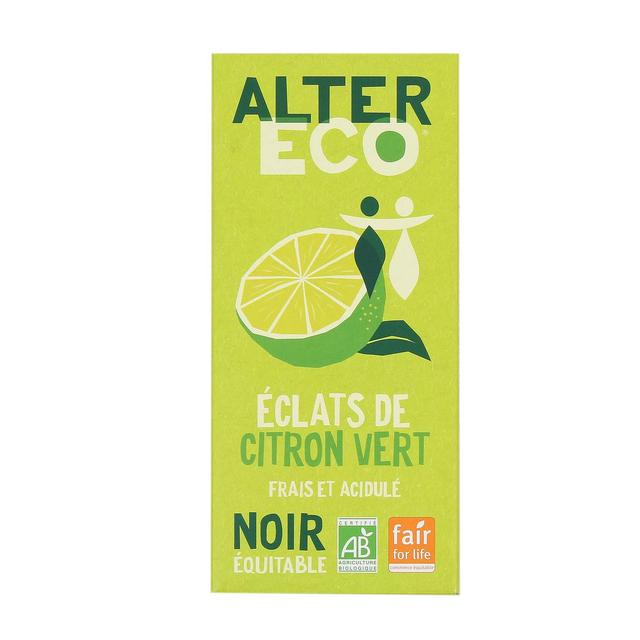 3700214612118 - Alter Eco - Commerce Equitable - Chocolat noir éclats de citron vert 60% Cacao Bio du Pérou