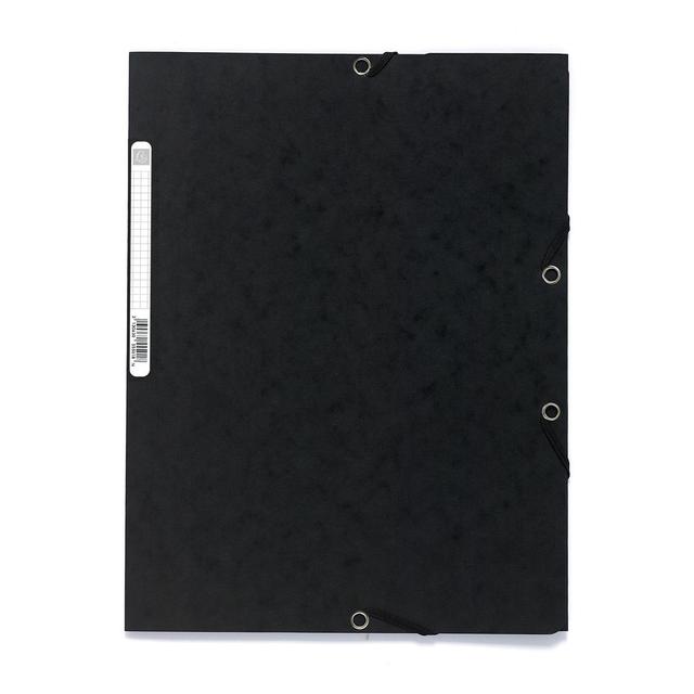 3130630555018 - Exacompta - Chemise plate à élastique 24 x 32 cm noire