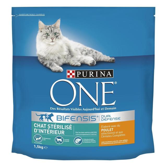 7613034955418 - Purina - One - Croquettes Poulet pour Chat Stérilisé d'Intérieur