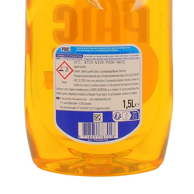 8718951787018 - Paic - Liquide vaisselle citron super