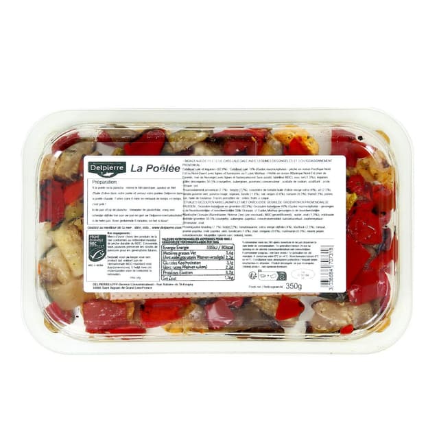 3038684707318 - Delpierre - Poêlé de Cabillaud et légumes grillés