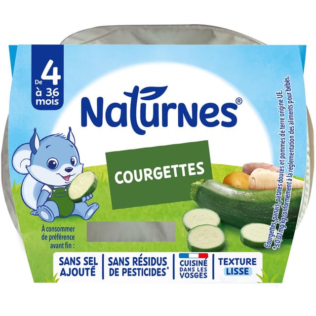 7613031478118 - Naturnes® - Courgettes Bol Bébé Dès 4 mois