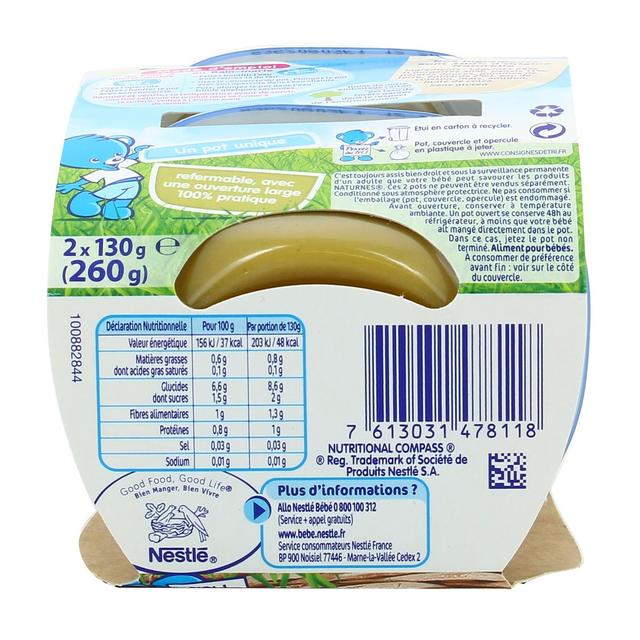 7613031478118 - Nestlé - Naturnes - Courgettes Bol Bébé Dès 4 mois