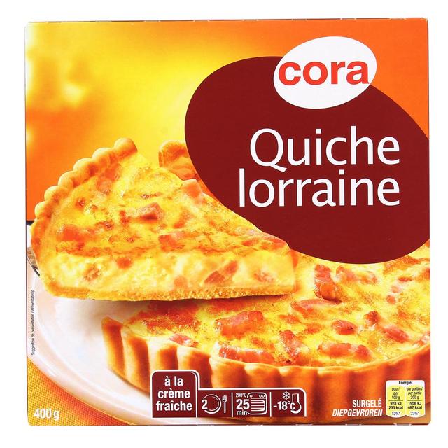 3257980018618 - Cora - Quiche Lorraine aux oeufs frais et à la crème fraiche