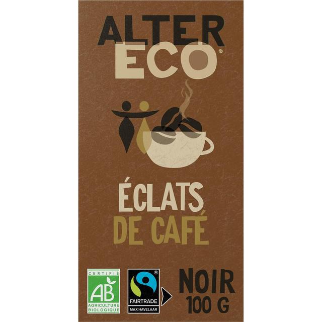 3700214619018 - Alter Eco - Commerce Equitable - Chocolat noir Eclats de café 60% Cacao Bio du Pérou