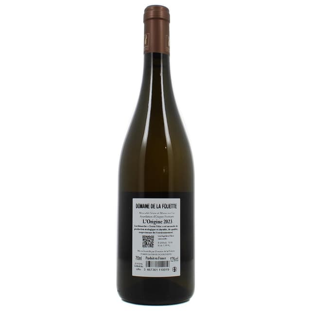 3467361110019 - Muscadet AOC - Vignoble de la Foliette Bio