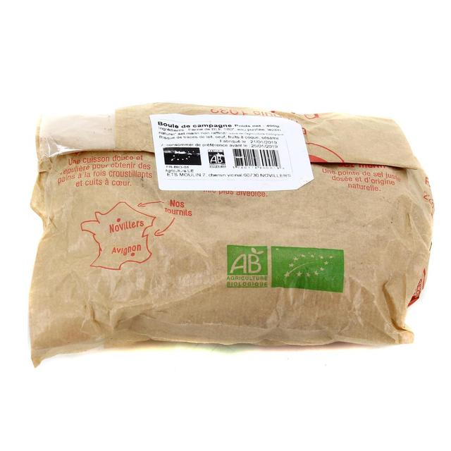 3760116600019 - Etablissements Moulin - Pain Frais Boule de Campagne Bio