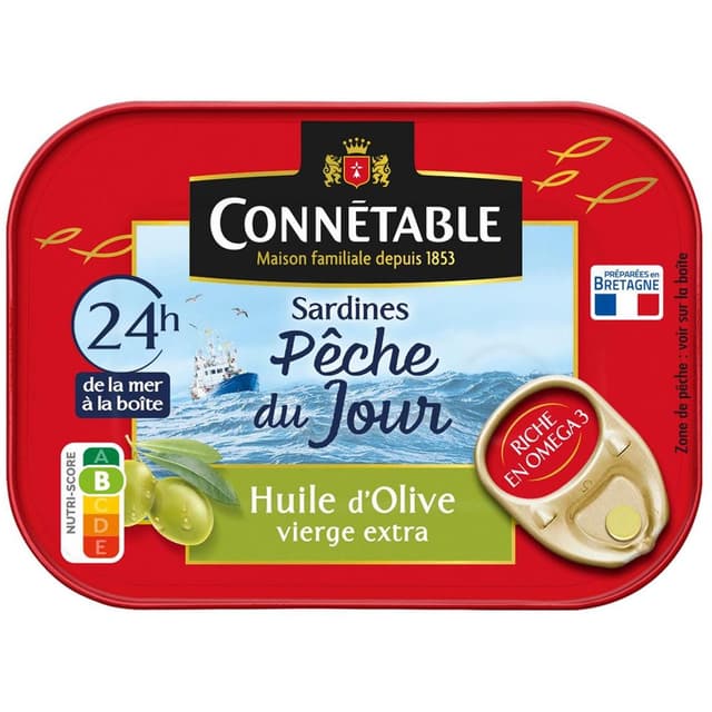 3263670800319 - Connetable - Sardines à l'Huile d'Olive vierge extra Pêche du Jour