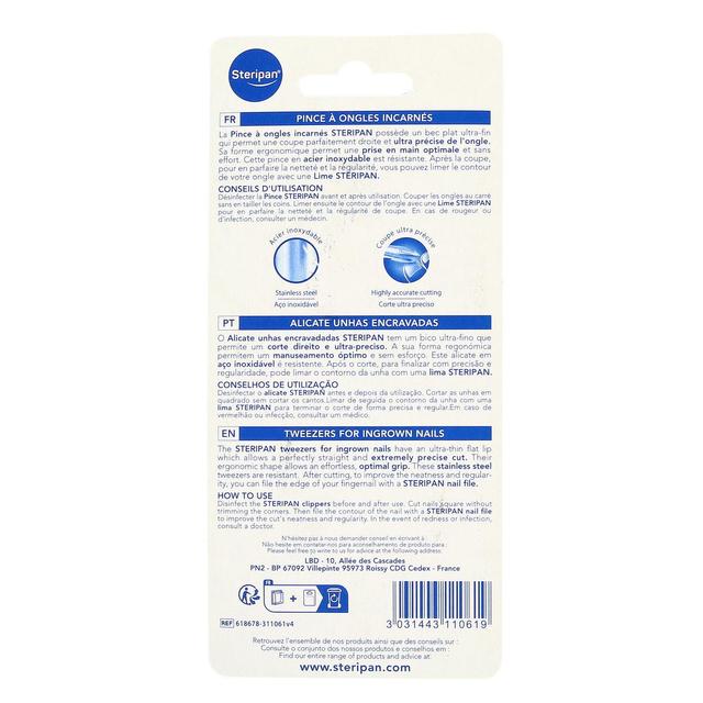 3031443110619 - Steripan - Pince à ongles incarnés