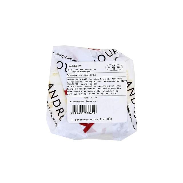 3296651110619 - Androuet, Maître Fromager - Cremeux de Bourgogne à la Moutarde - Lait de vache pasteurisé