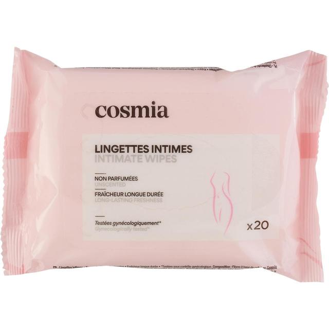 3596710520619 - COSMIA - Lingettes intimes non parfumées fraîcheur longue durée