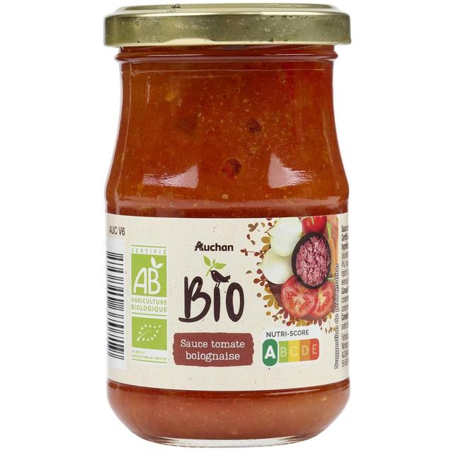 3596710370719 - Auchan BIO - Sauce Tomate Bolognaise Bio en bocal