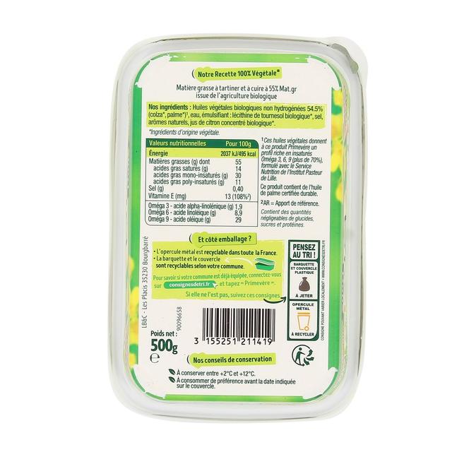 3155251211419 - Primevère - Margarine Bio Doux