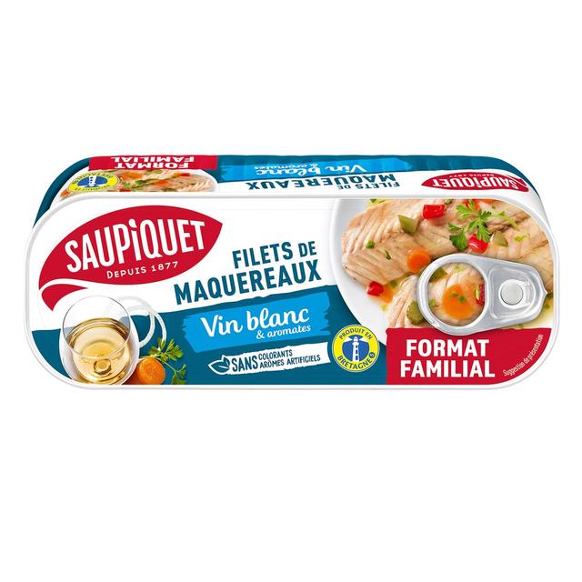 3165950083019 - Saupiquet - Filets de Maquereaux Marinés Vin blanc et Aromates- Format Familial