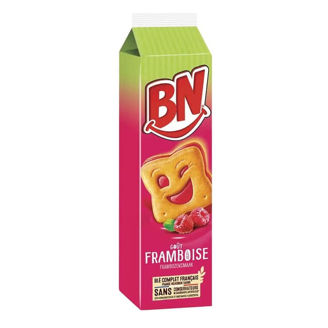 3061990143419 - BN - Biscuits fourrés à la framboise x16