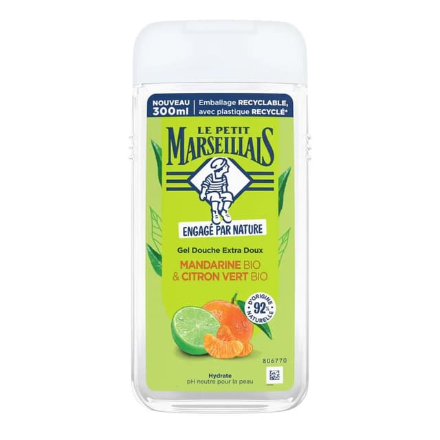 3574661853819 - Le Petit Marseillais - Gel douche mandarine bio et citron vert bio
