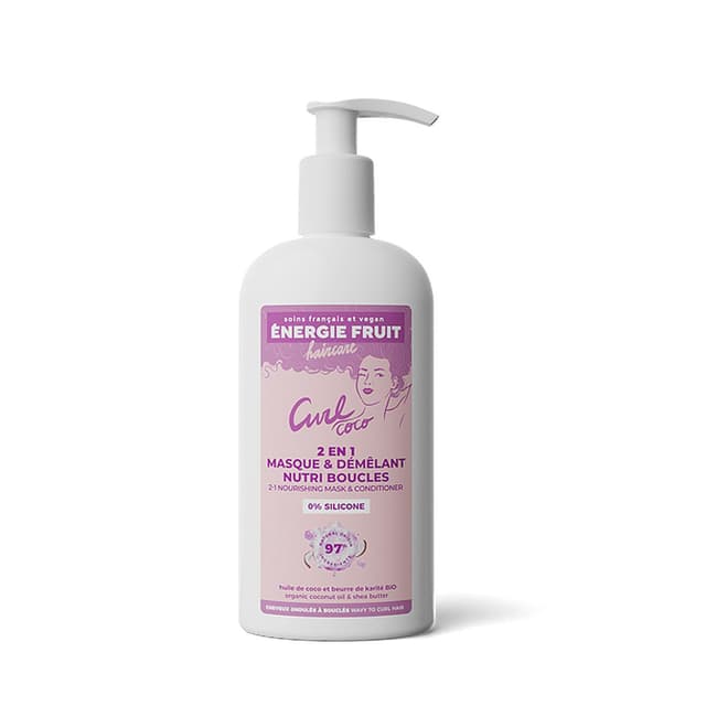3760207115019 - Energie Fruit - Masque et soin 2en1 à la coco et au beurre de karité Bio