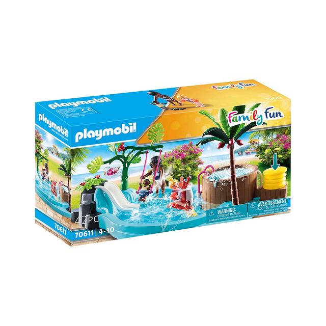 4008789706119 - PLAYMOBIL® Family Fun - Pataugeoire avec bain à bulles